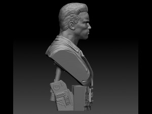 Terminator 2 Judgment Day Bust Modelo de Impressão 3D