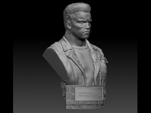 Terminator 2 Judgment Day Bust Modelo de Impressão 3D