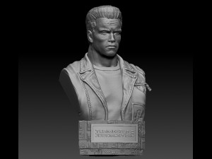 Terminator 2 Judgment Day Bust Modelo de Impressão 3D