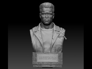 Terminator 2 Judgment Day Bust Modelo de Impressão 3D