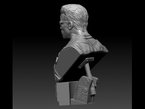 Terminator 2 Judgment Day Bust 2 3D 打印模型