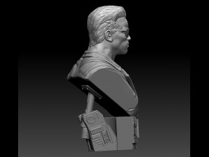 Terminator 2 Judgment Day Bust 2 3D 打印模型