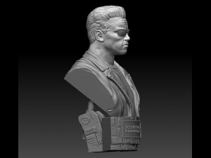 Terminator 2 Judgment Day Bust 2 3D 打印模型