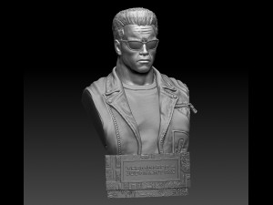Terminator 2 Judgment Day Bust 2 3D 打印模型