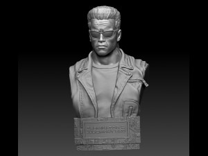 Terminator 2 Judgment Day Bust 2 3D 打印模型