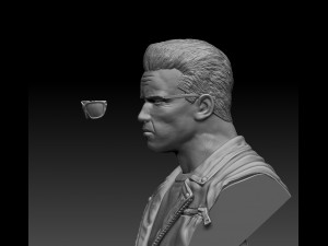 Terminator 2 Judgment Day Bust 2 3D 打印模型