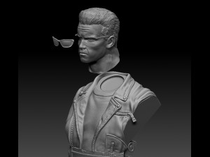 Terminator 2 Judgment Day Bust 2 3D 打印模型