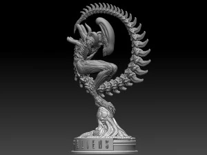Alien 3D Print Model