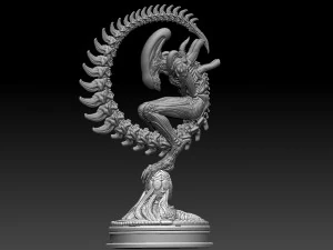 Alien 3D Print Model