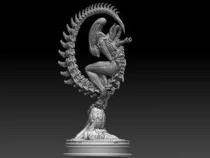Alien 3D Print Model