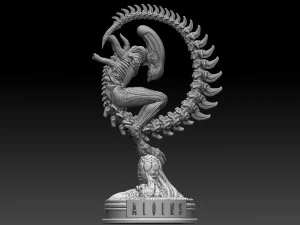 Alien 3D Print Model