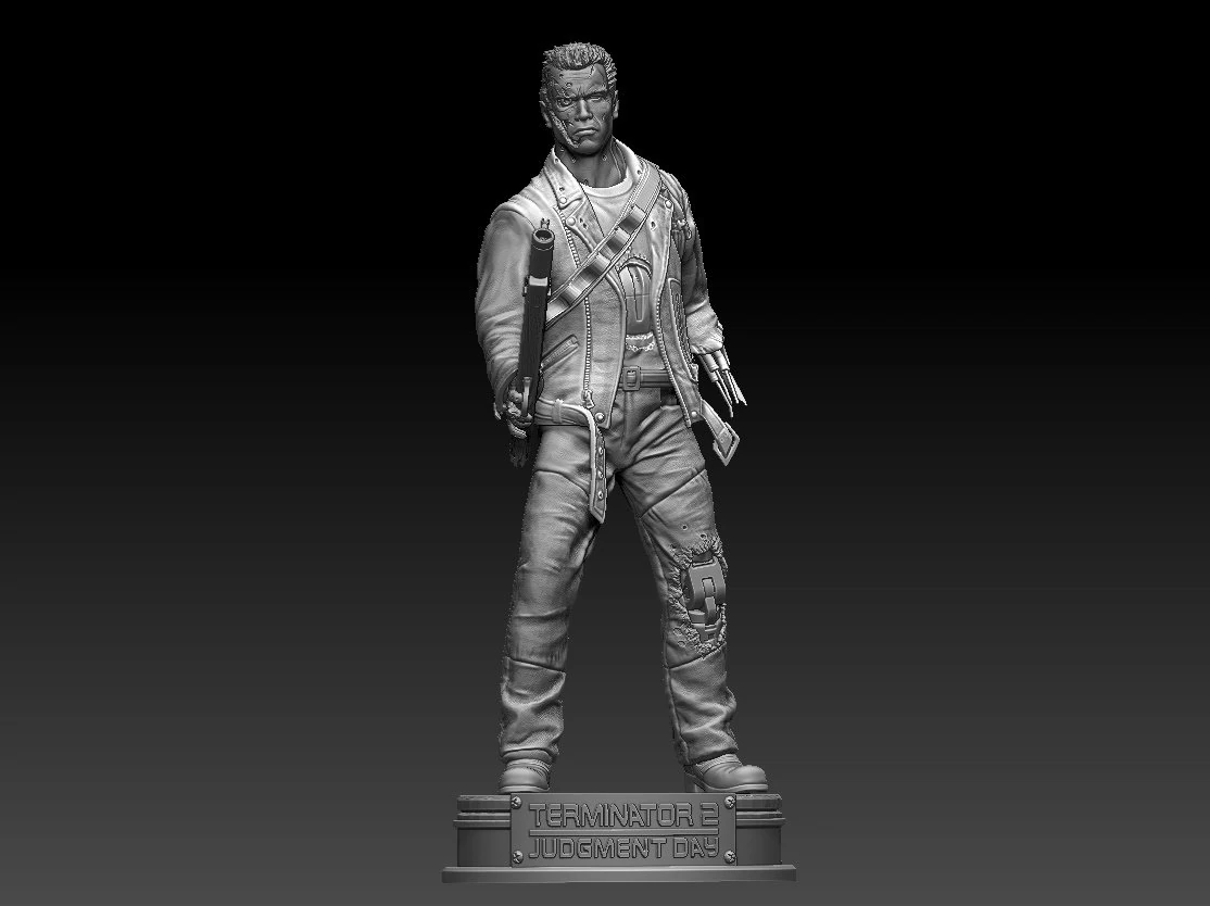 Terminator 2 judgment day V2 3D Print Model .c4d .max .obj .3ds .fbx .stl .blend 