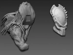 Predator Wolf Bust 3D Print Model