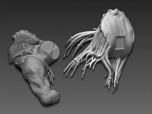 Predator Wolf Bust 3D Print Model