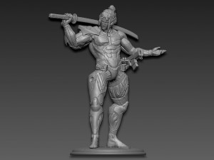 Metal gear rising jetstream sam 3D Print Model