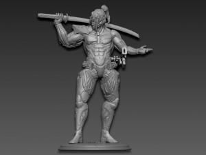 Metal gear rising jetstream sam Modèles 3D en vedette
