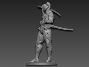 Metal gear rising jetstream sam Modèles 3D en vedette