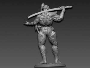 Metal gear rising jetstream sam Modèles 3D en vedette