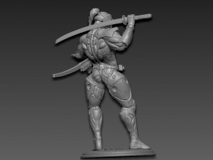 Metal gear rising jetstream sam Modèles 3D en vedette