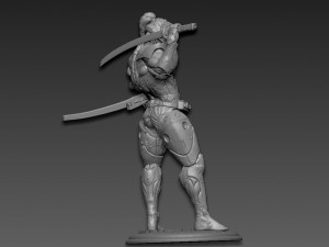 Metal gear rising jetstream sam Modèles 3D en vedette