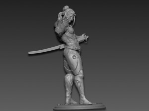 Metal gear rising jetstream sam Modèles 3D en vedette