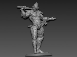Metal gear rising jetstream sam Modèles 3D en vedette