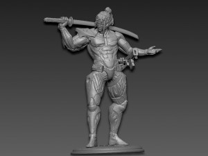 Metal gear rising jetstream sam Modèles 3D en vedette