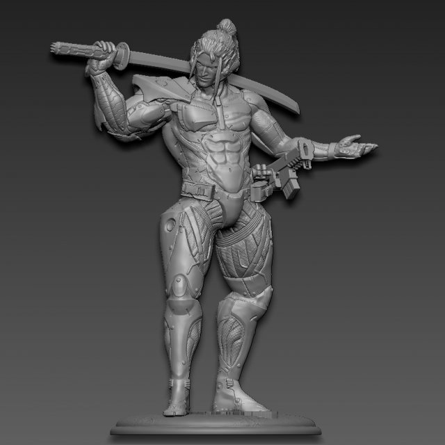 Metal Gear Rising Jetstream Sam 3D Принт Модель In Мужчина 3DExport