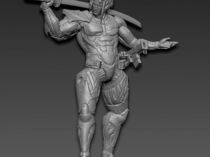 Metal gear rising jetstream sam Modèles 3D en vedette