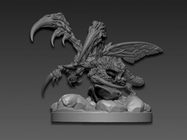 Zergling 3D-printmodel .c4d .max .obj .3ds .fbx .stl .blend 