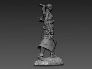 Tyranda WarCraft 3D Print Model