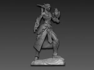 Tyranda WarCraft 3D Print Model