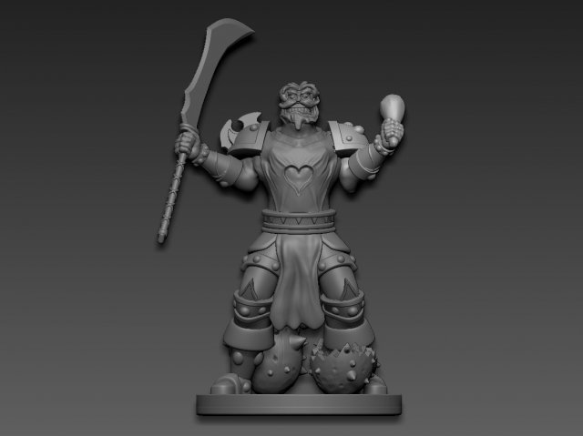 Leeroy Jenkins WarCraft 3D Print Model .c4d .max .obj .3ds .fbx .stl .blend 
