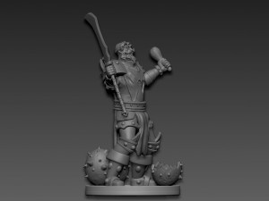Leeroy Jenkins WarCraft 3D Print Model