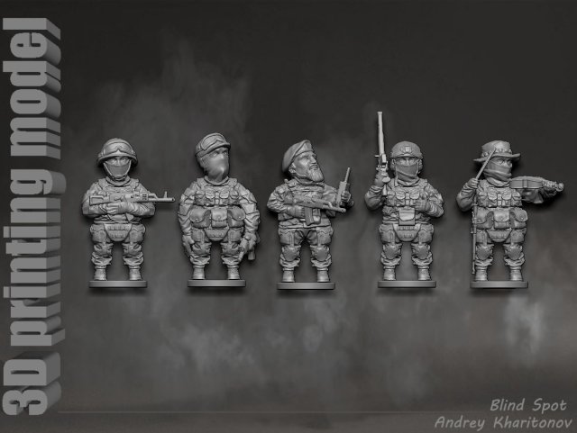 Russian soldier Modèles 3D en vedette .c4d .max .obj .3ds .fbx .stl .blend 