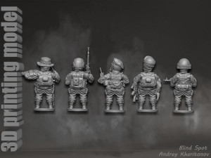 Russian soldier Modèles 3D en vedette