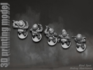 Russian soldier Modèles 3D en vedette