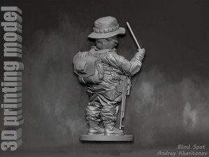 Russian soldier Modèles 3D en vedette