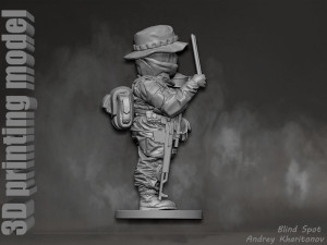 Russian soldier Modèles 3D en vedette