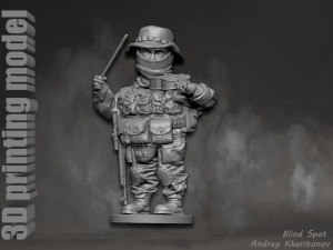 Russian soldier Modèles 3D en vedette