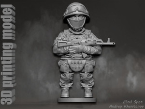 Russian soldier Modèles 3D en vedette
