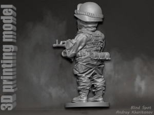 Russian soldier Modèles 3D en vedette