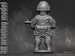Russian soldier Modèles 3D en vedette