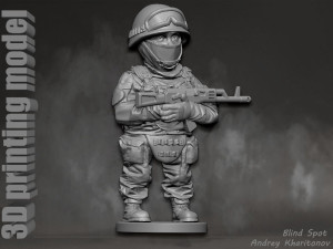 Russian soldier Modèles 3D en vedette