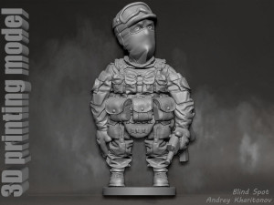 Russian soldier Modèles 3D en vedette