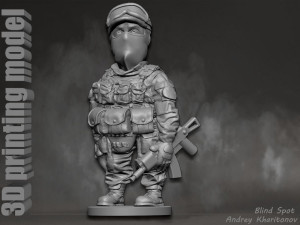 Russian soldier Modèles 3D en vedette