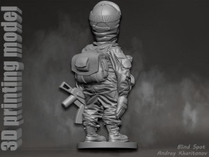 Russian soldier Modèles 3D en vedette