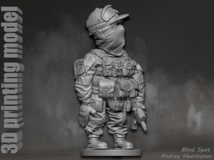 Russian soldier Modèles 3D en vedette