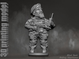 Russian soldier Modèles 3D en vedette