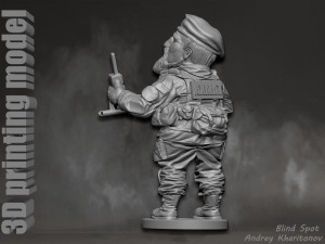 Russian soldier Modèles 3D en vedette